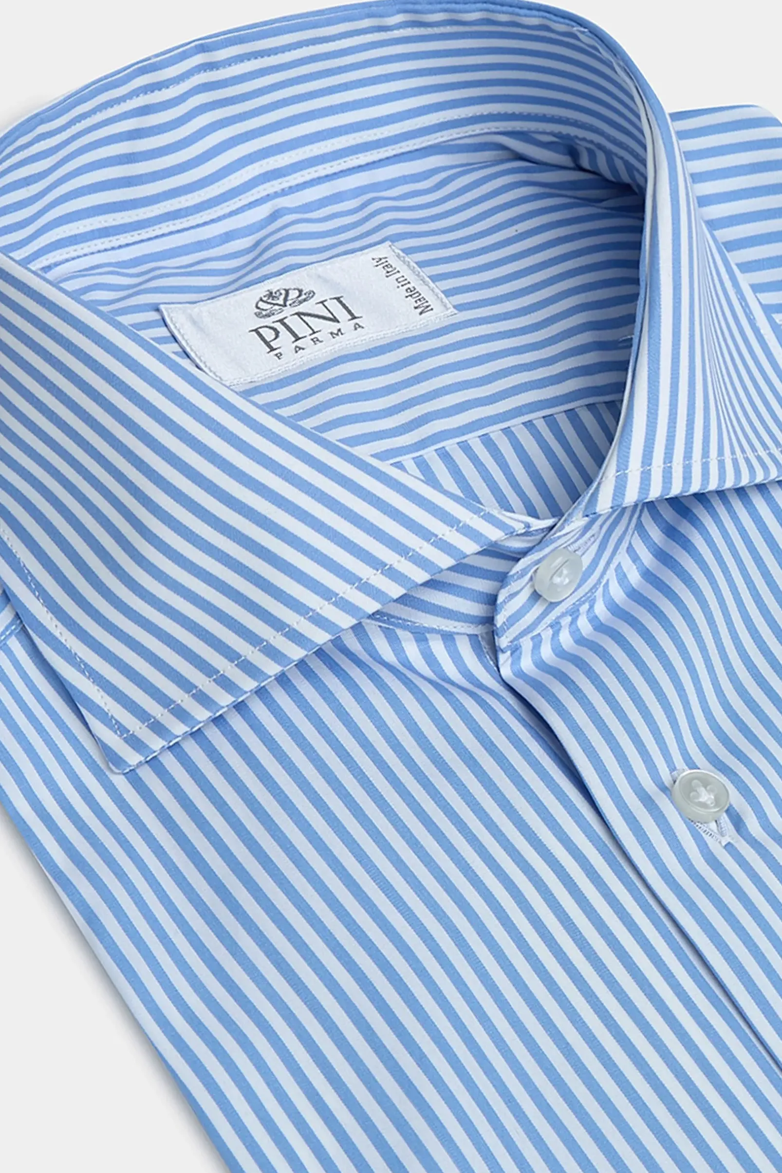 light_blue_striped_shirt__0.webp Light Blue Striped Shirt - Made in Italy