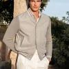 Light grey college jacket – Made in Italy