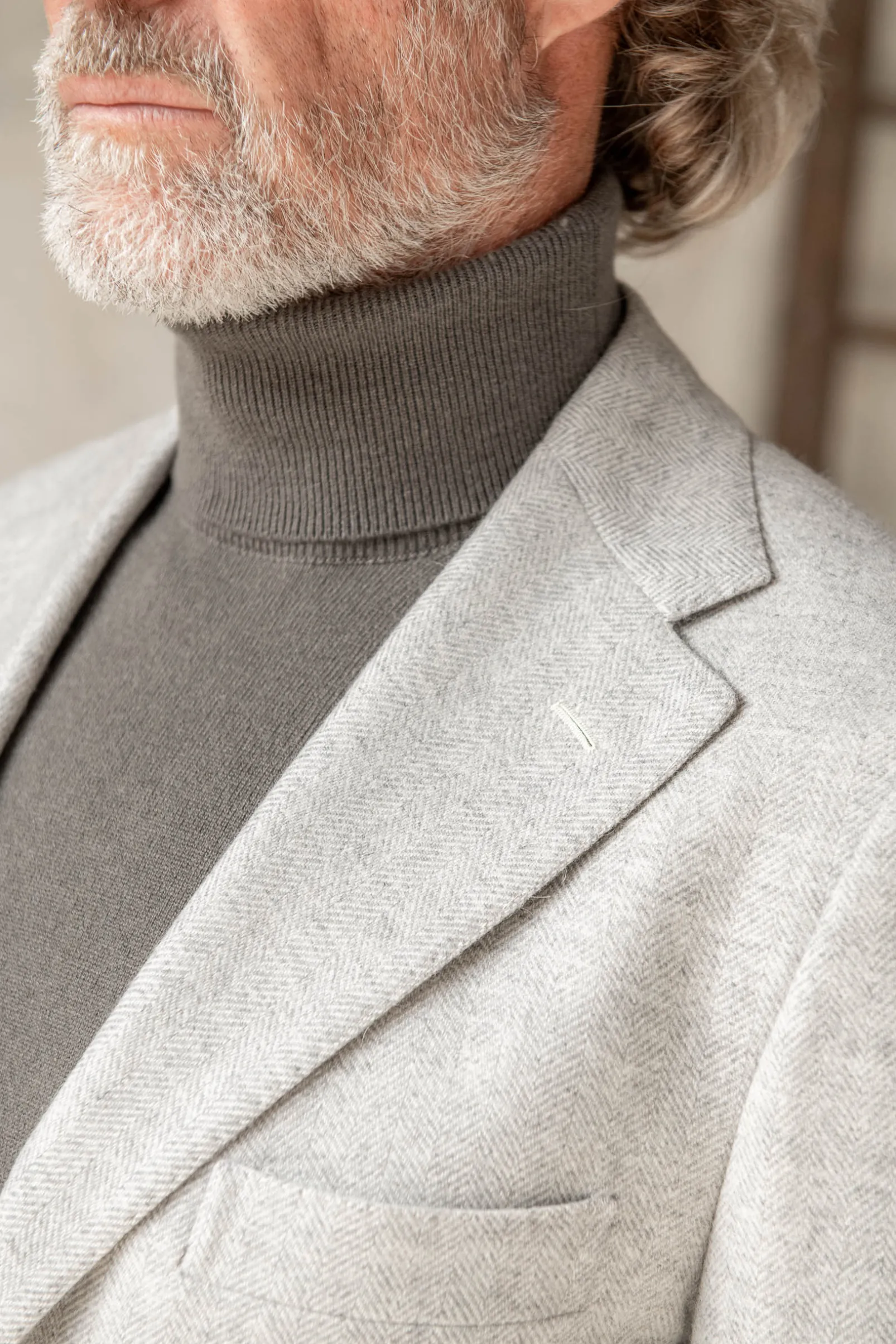 light_grey_herringbone_ja_2.webp Light grey herringbone jacket - Made in Italy