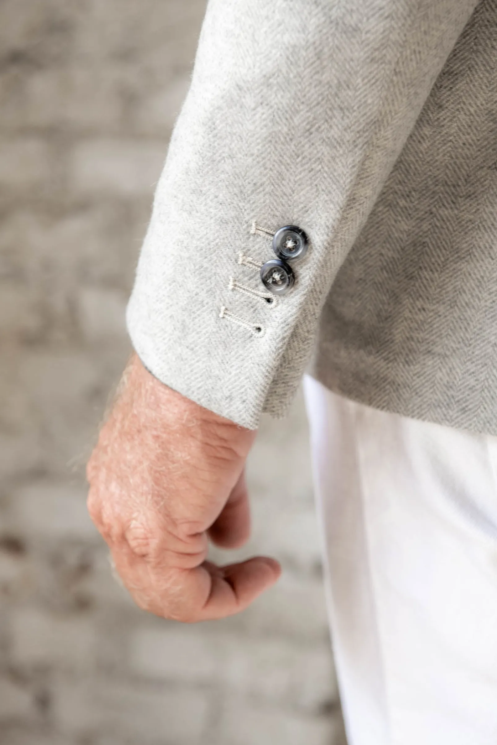 light_grey_herringbone_ja_3.webp Light grey herringbone jacket - Made in Italy