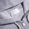 Light Grey Leisure Zip Hoodie - Made in Italy