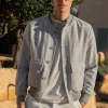 Light grey Prince of Wales bomber jacket – Made in Italy