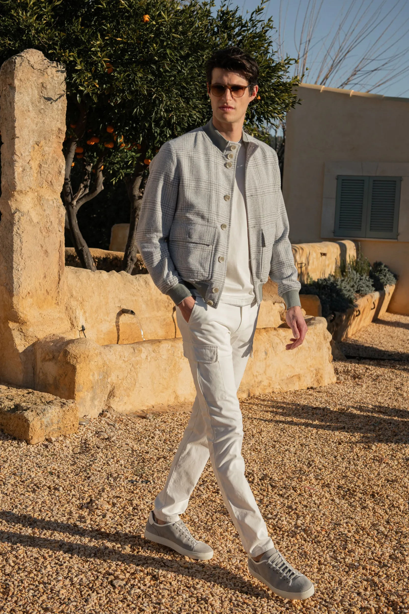 light_grey_prince_of_wale_3.webp Light grey Prince of Wales bomber jacket – Made in Italy
