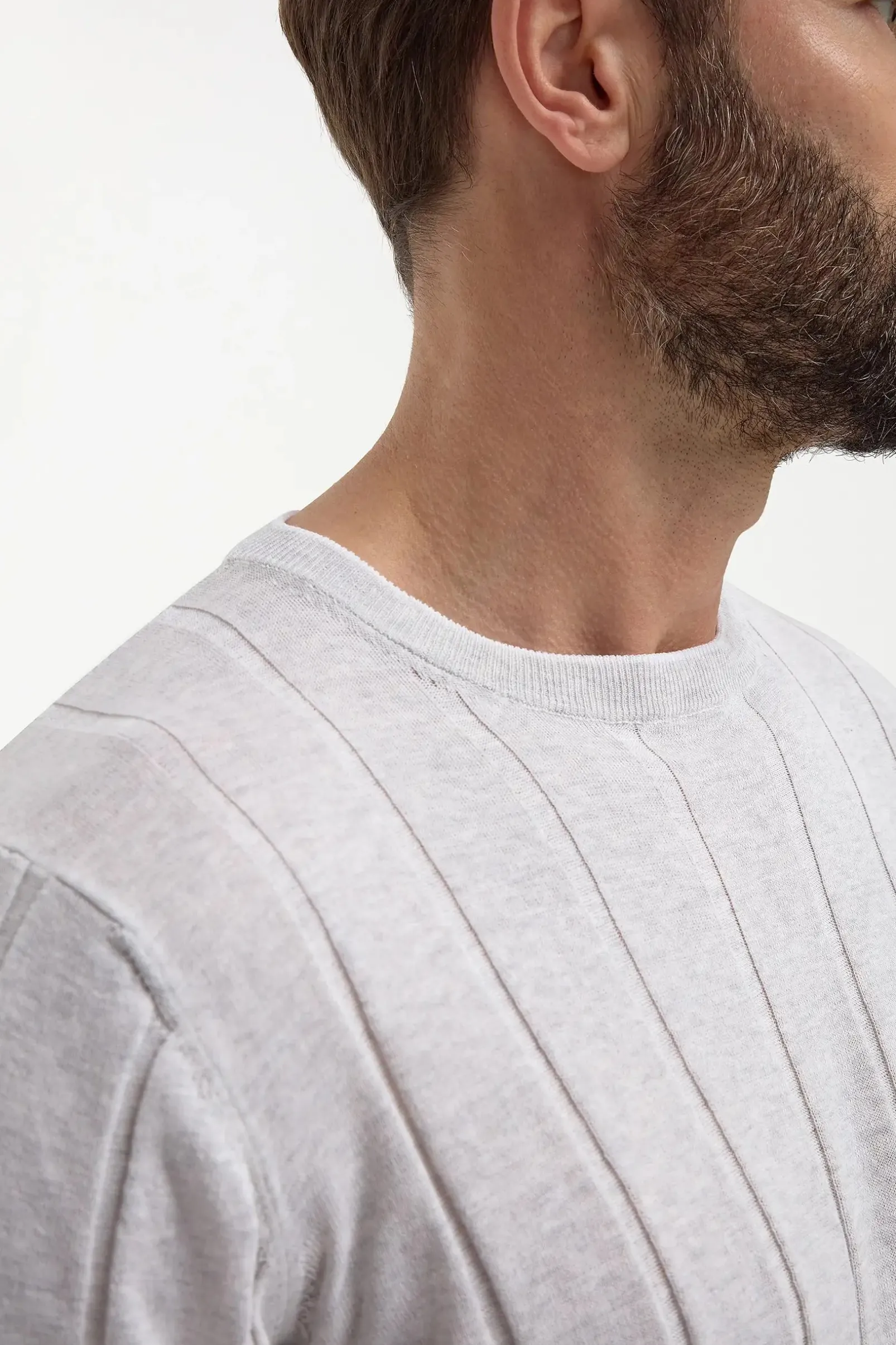 light_grey_ribbed_tshirt__1.webp Light grey ribbed t-shirt - Made in Italy