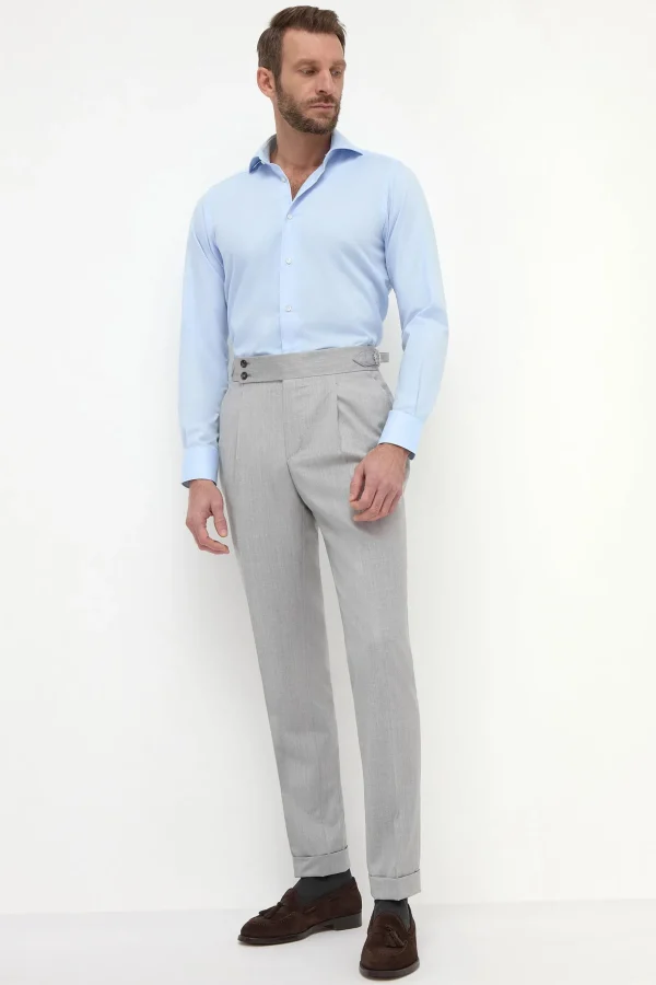 Light grey Soragna trousers - Made in Italy