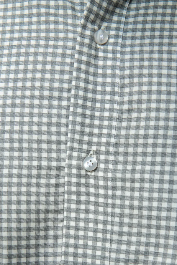 Light grey vichy shirt - Made In Italy