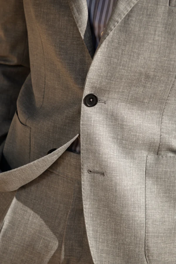 Light grey wool suit - Made in Italy