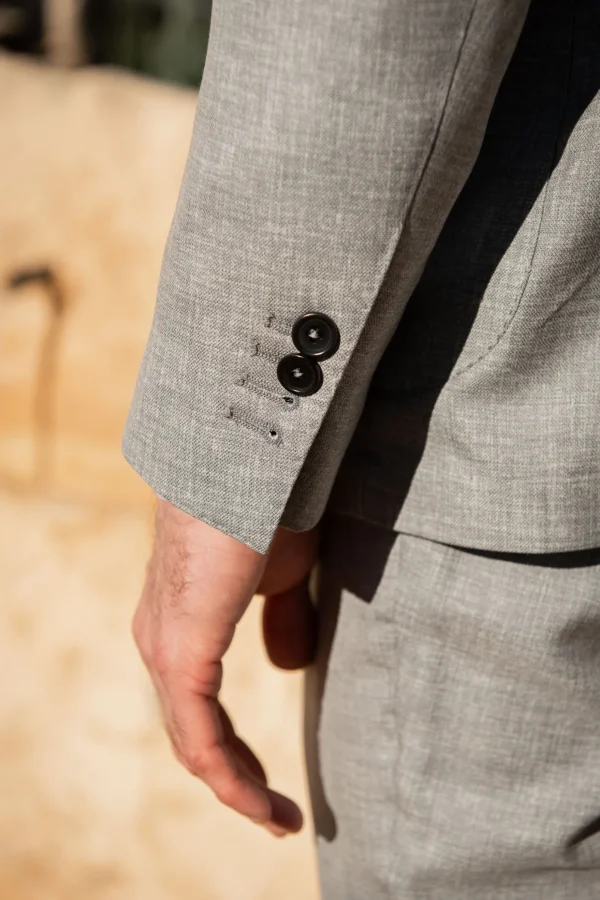 Light grey wool suit - Made in Italy