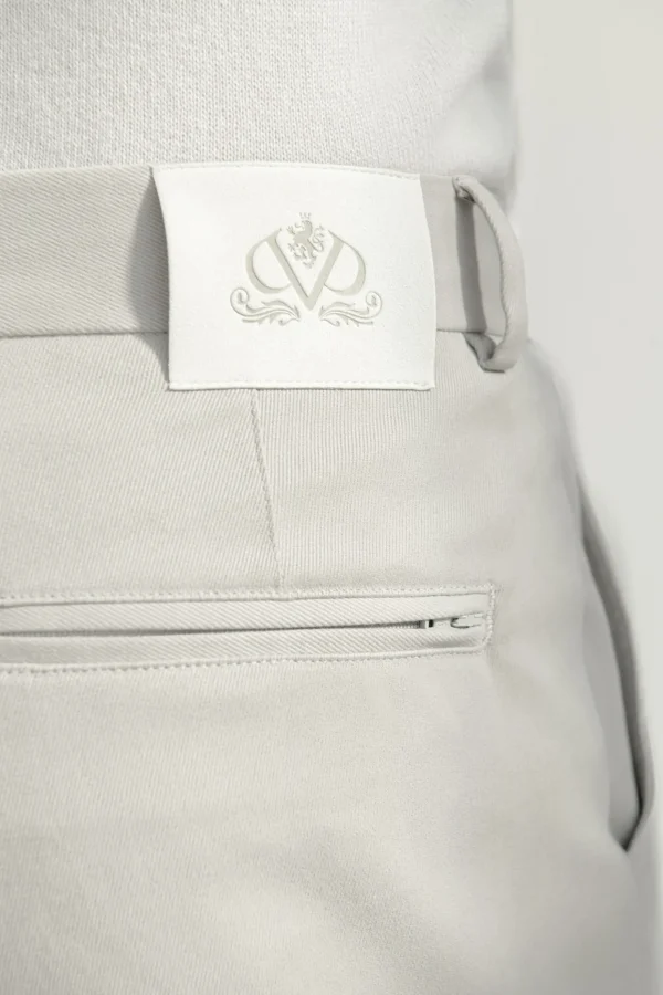Mastic cotton and cashmere Garda trousers - Made in Italy