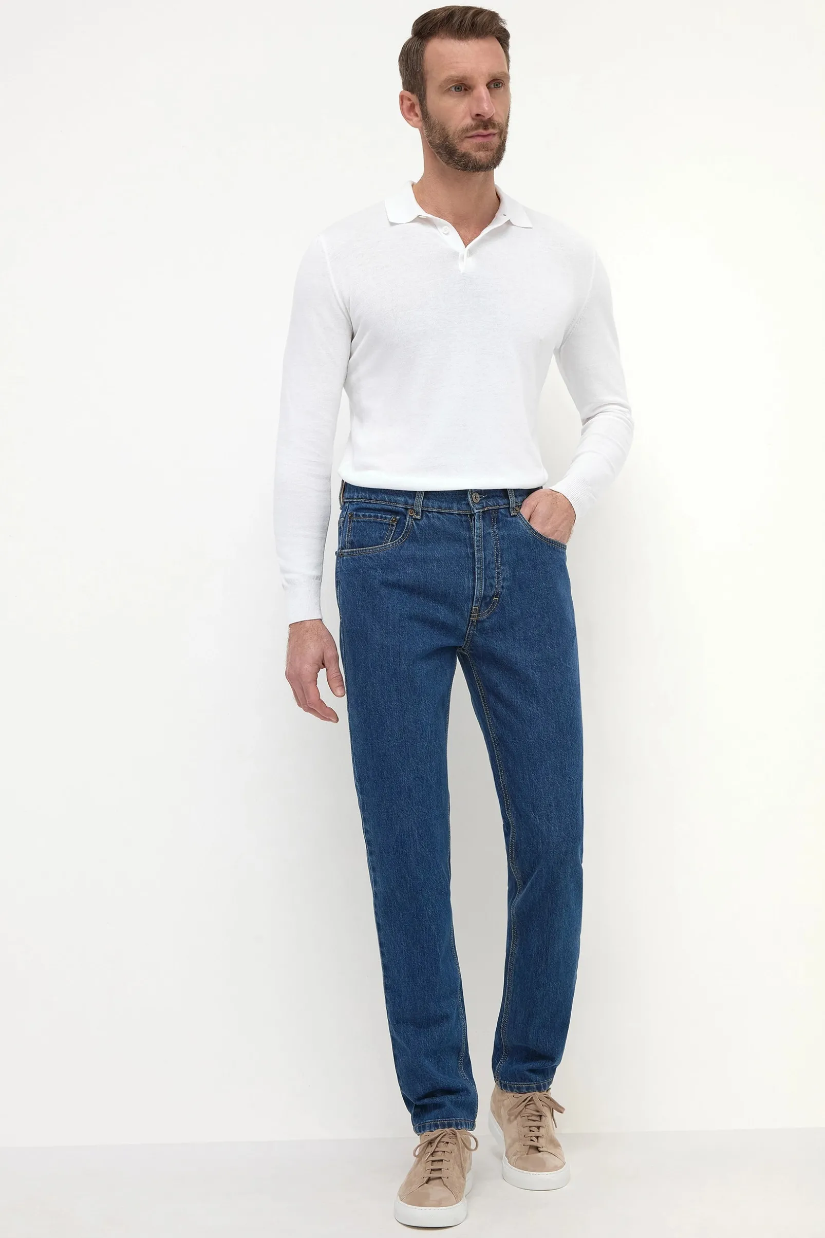 midblue_jeans__candiani_c_3.webp Mid-blue jeans - Candiani cotton - Made in Italy