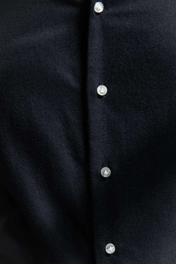 Navy warm touch shirt - Made In Italy