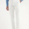 Off-white cotton Garda trousers - Made in Italy