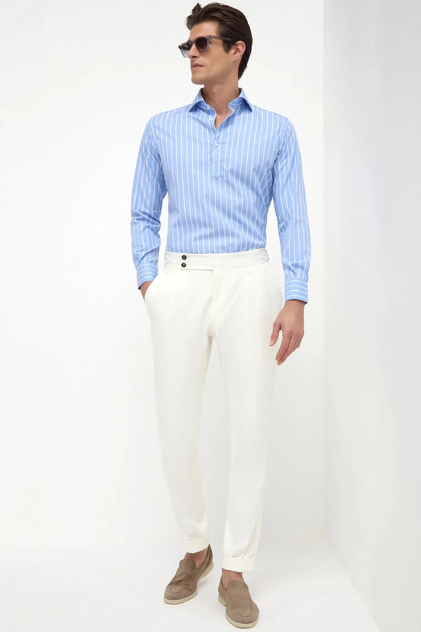 portofino_popover_shirt___0.webp Portofino popover shirt - Made in Italy
