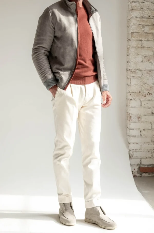 Rusty cashmere round neck – Made in Italy