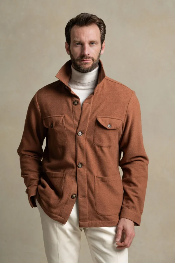 Rusty Safari Jacket flannel Super 180s – Made in Italy