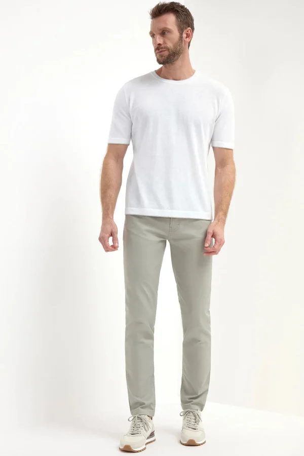 Sage 5 pocket trousers - Made in Italy