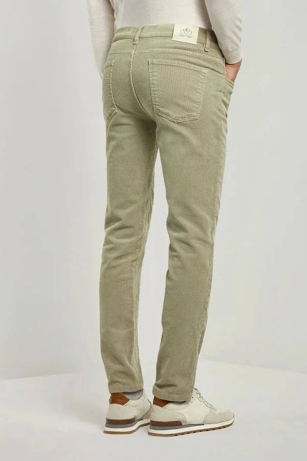 Sage corduroy 5 Pocket - Made in Italy