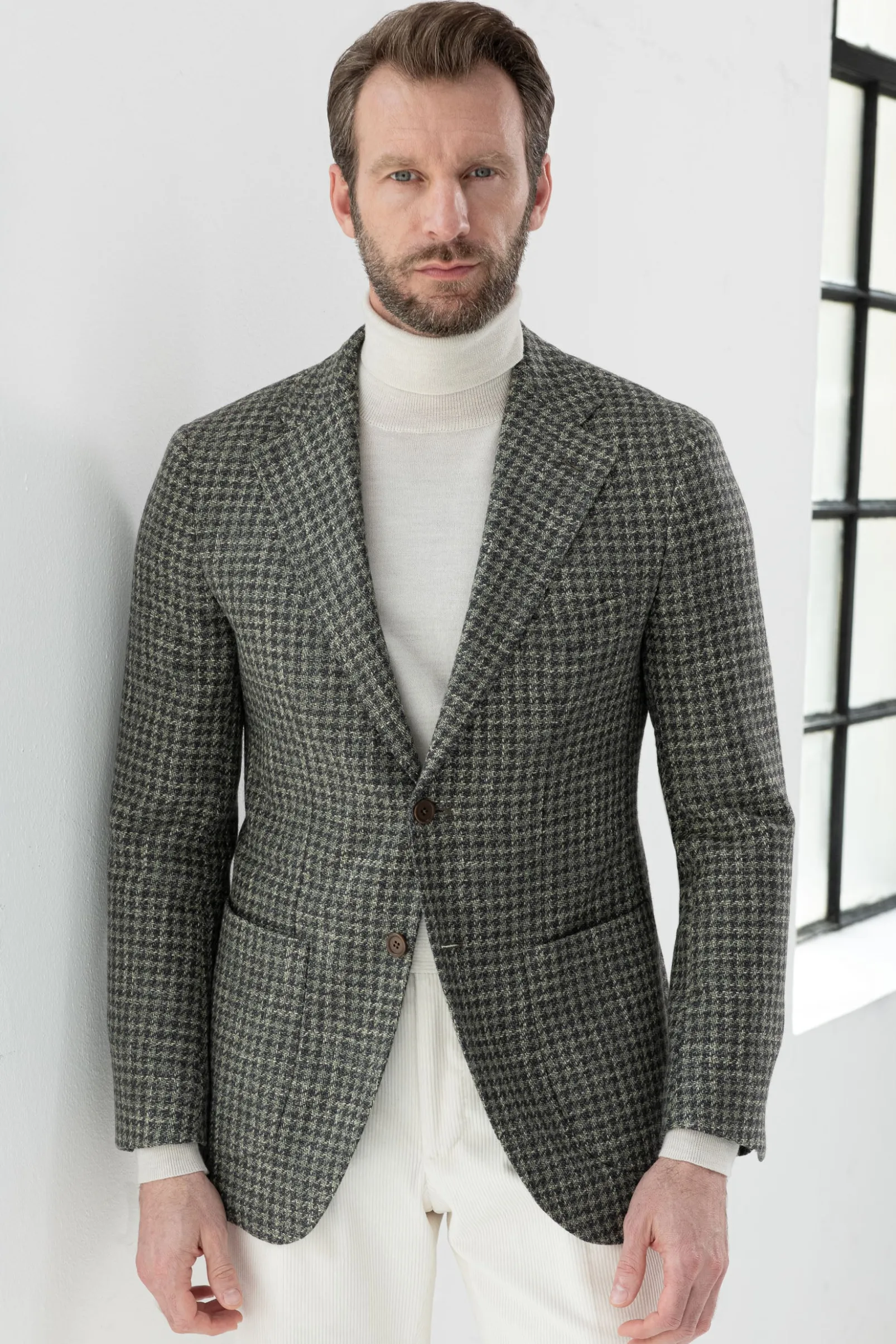 sage_houndstooth_jacket___0.webp Sage houndstooth jacket - Made in Italy