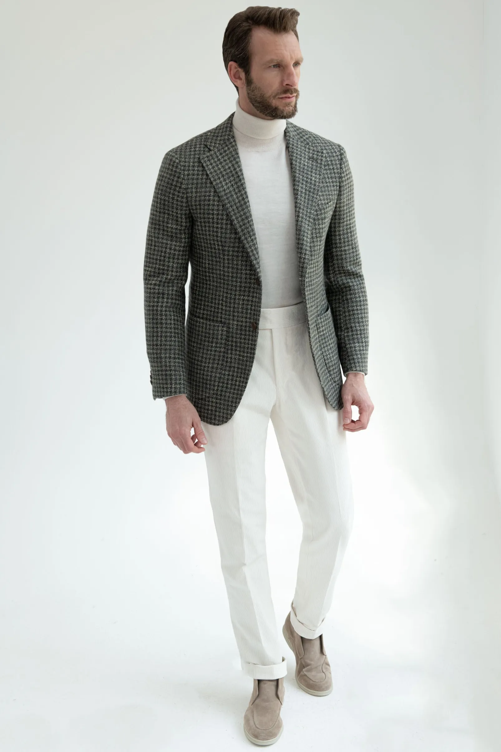 sage_houndstooth_jacket___3.webp Sage houndstooth jacket - Made in Italy