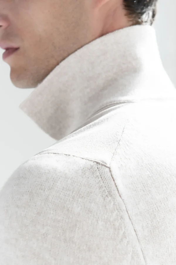 Sand alcantara polo shirt - Made in Italy