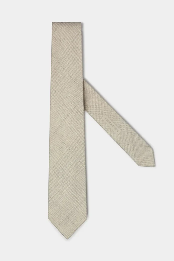 Sand Prince of Wales tie - Made In Italy