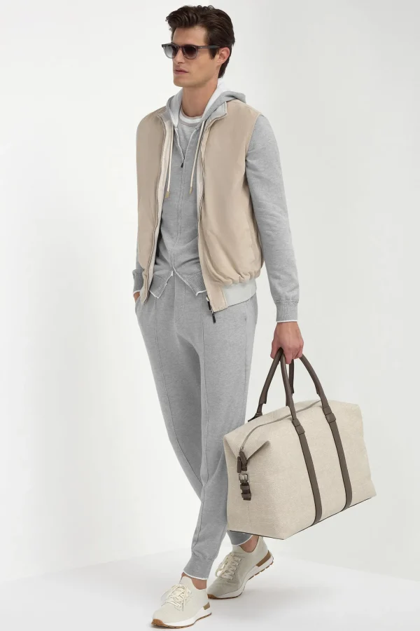 Sand suede reversible vest - Made in Italy