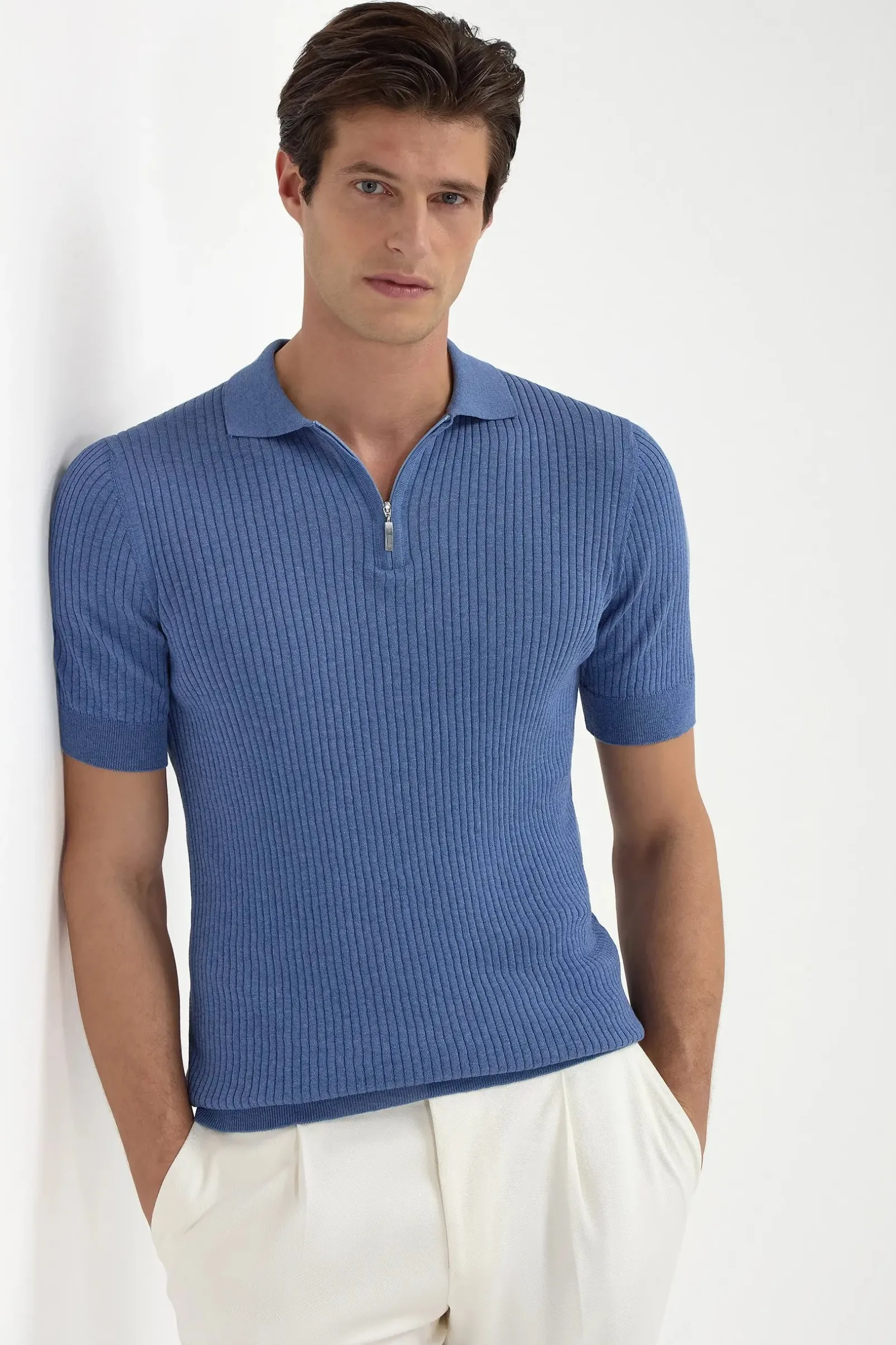 sky_blue_thin_rib_zipped__0.webp Sky blue thin rib zipped polo - Made in Italy