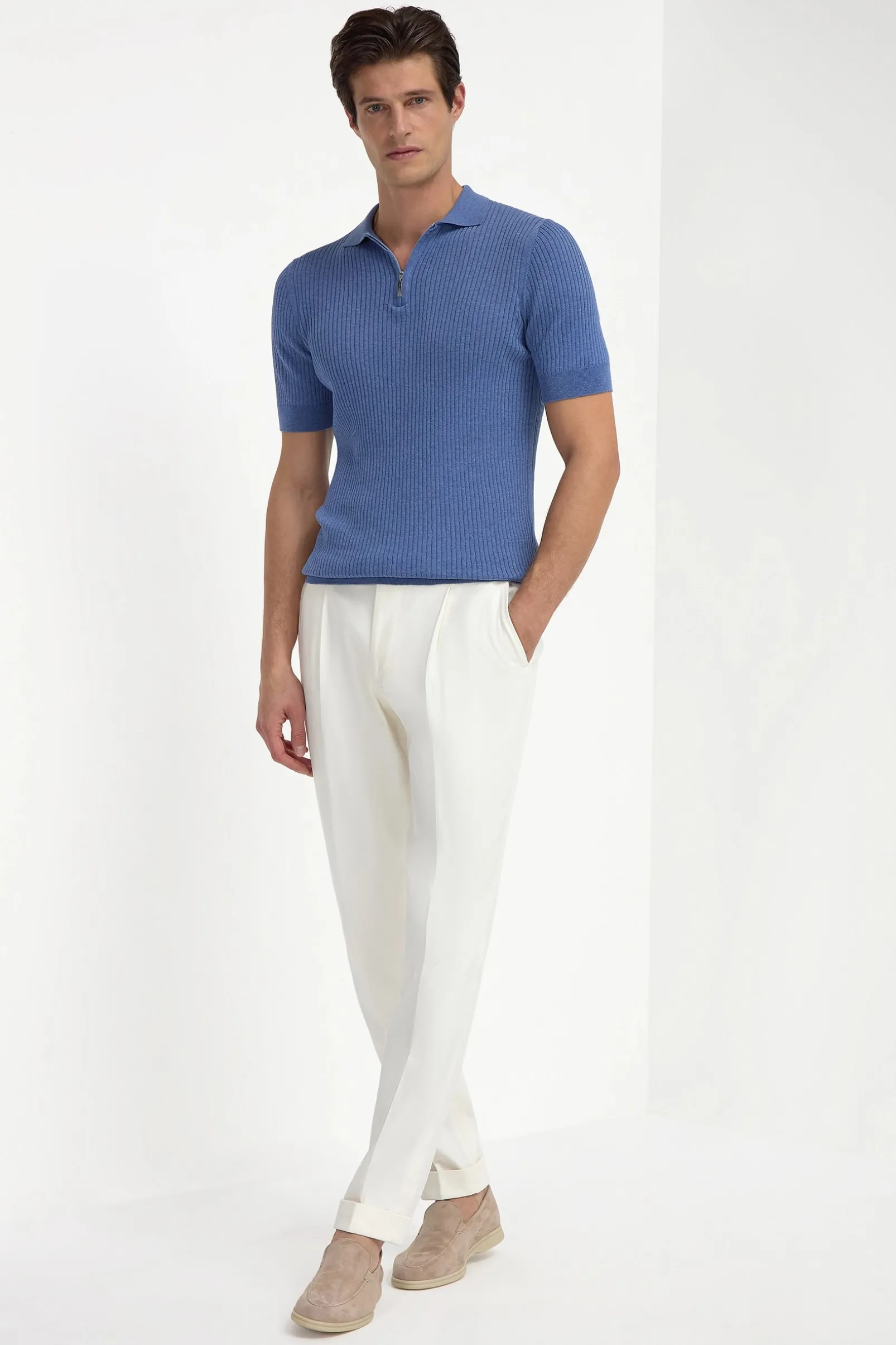sky_blue_thin_rib_zipped__3.webp Sky blue thin rib zipped polo - Made in Italy