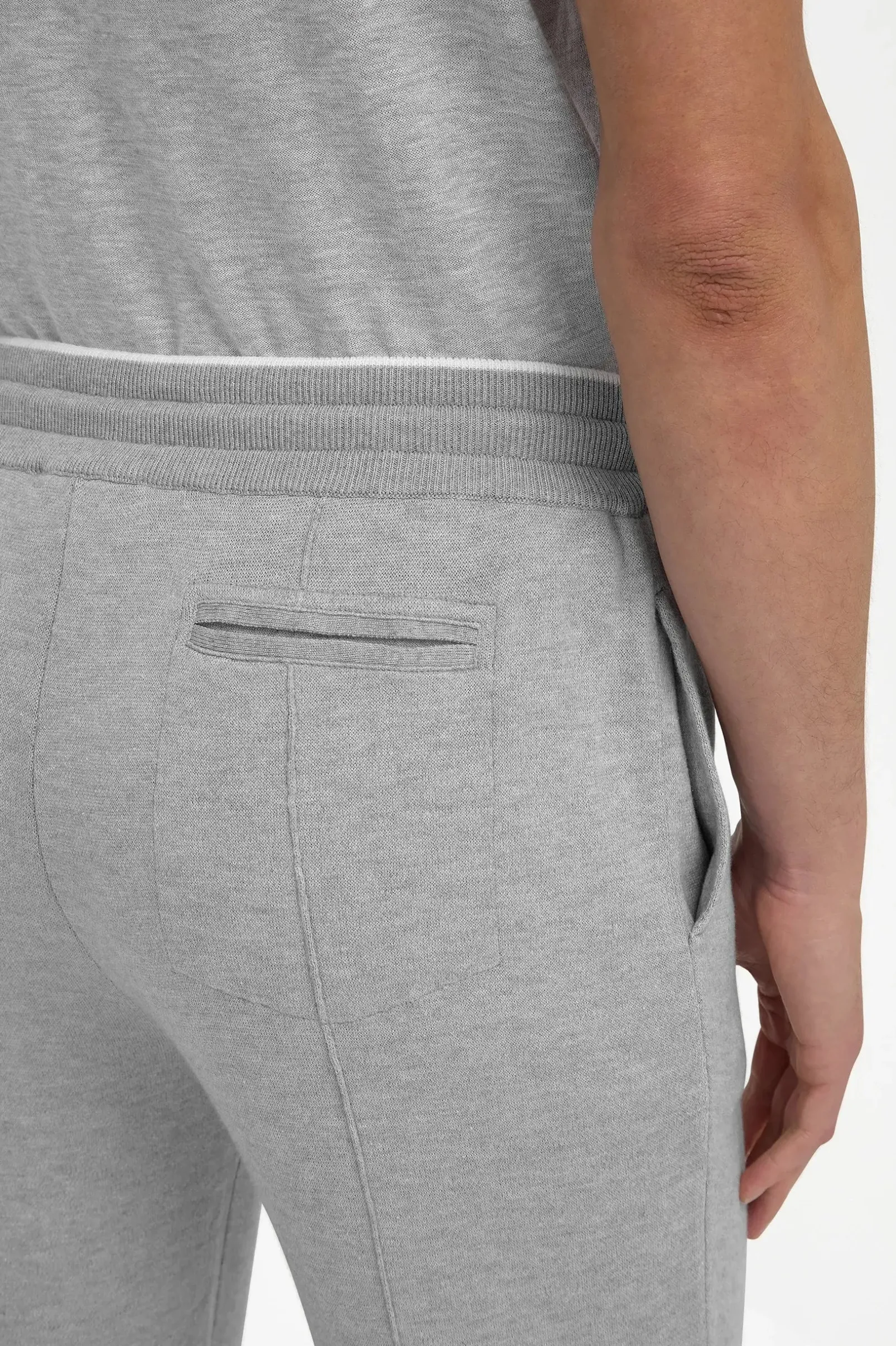 sky_grey_cashmere_blend_j_1.webp Sky grey cashmere blend jogger pants - Made in Italy