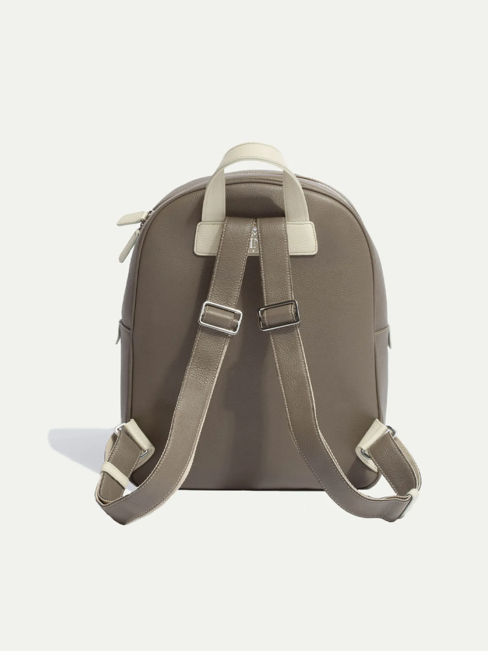 taupe_leather_backpack__m_2.webp Taupe leather backpack - Made in Italy