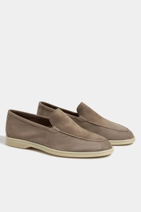 Taupe loafers - Made In Italy