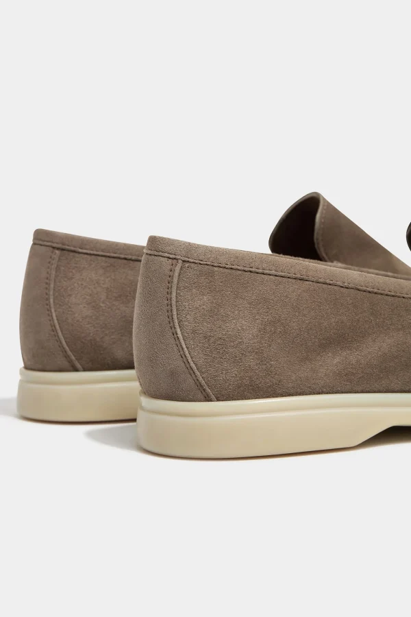 Taupe loafers - Made In Italy