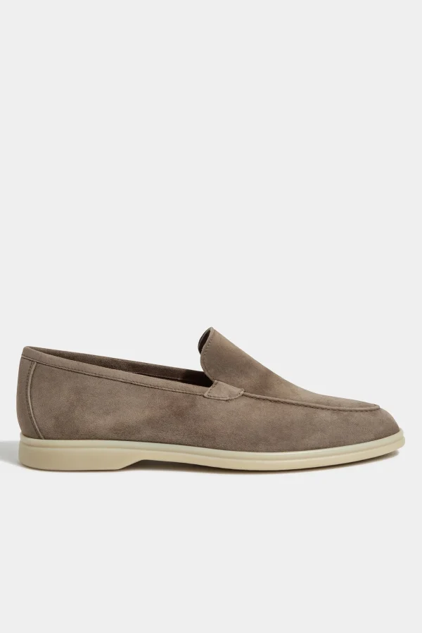 Taupe loafers - Made In Italy
