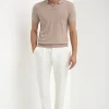 Taupe polo - Made in Italy