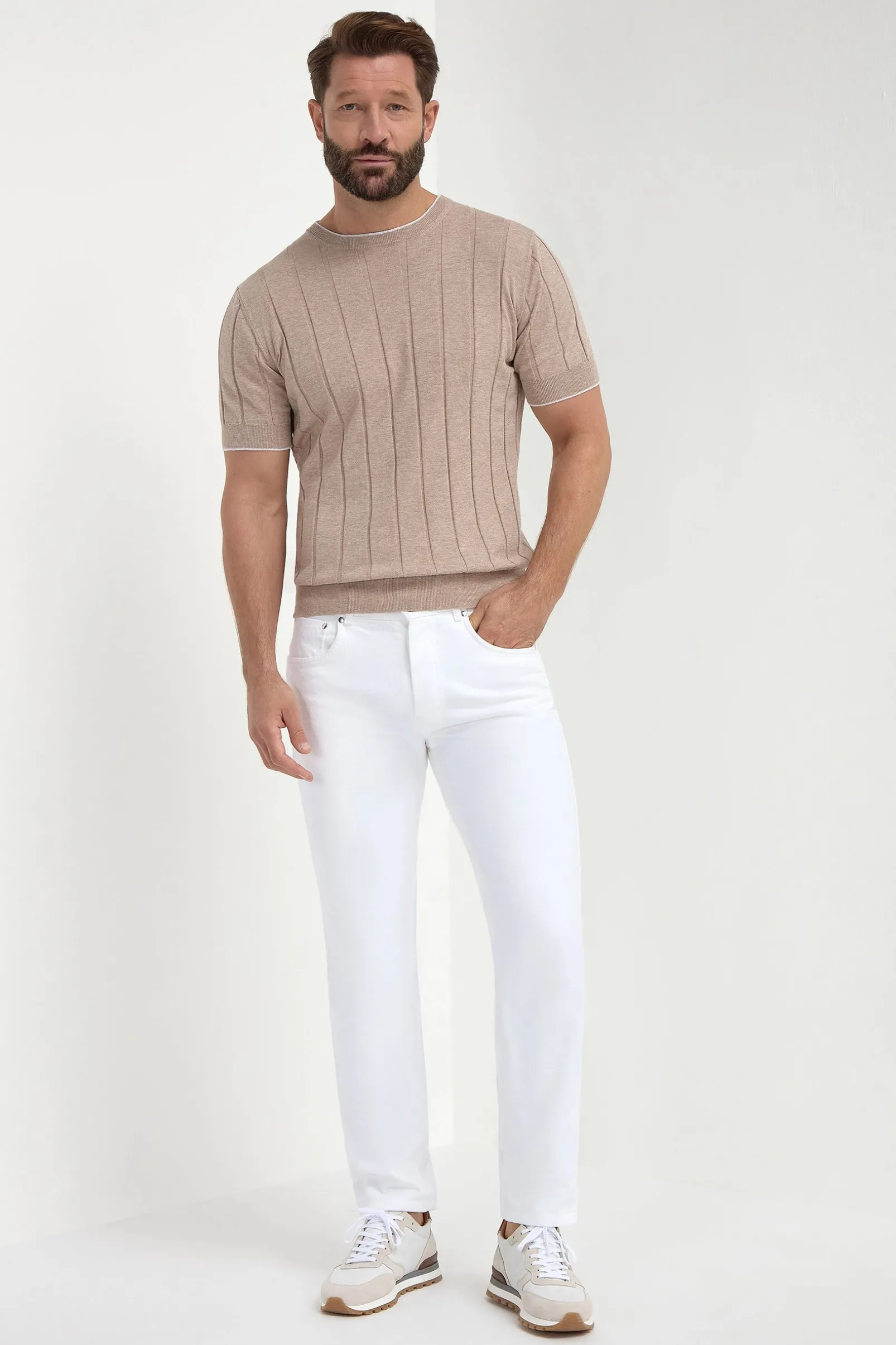 taupe_ribbed_tshirt__made_3.webp Taupe ribbed t-shirt - Made in Italy