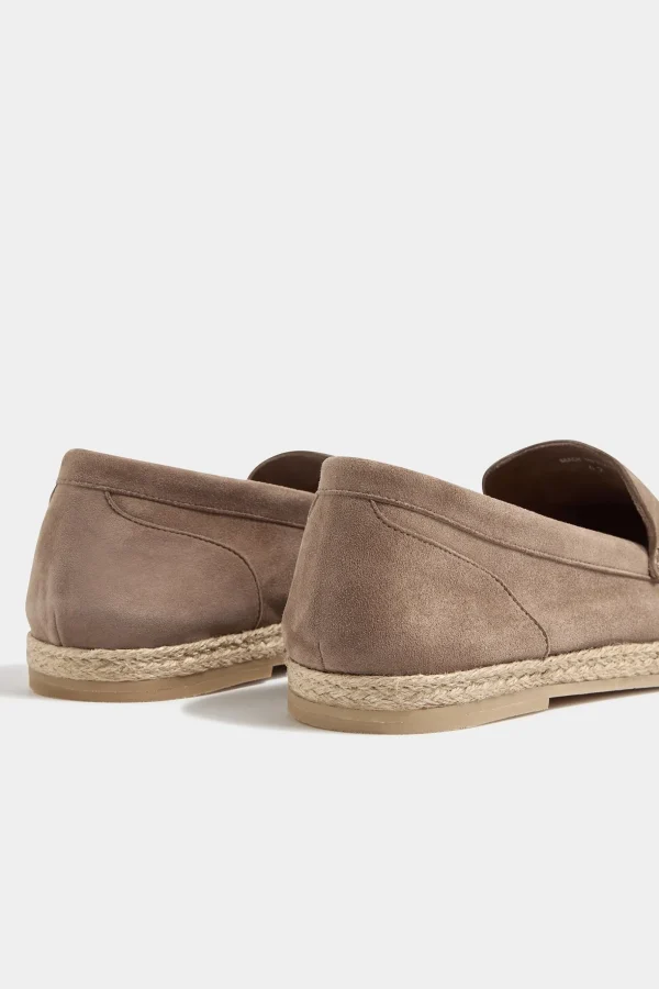 Taupe suede espadrilles - Made In Italy