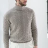 Taupe turtleneck – Made in Italy