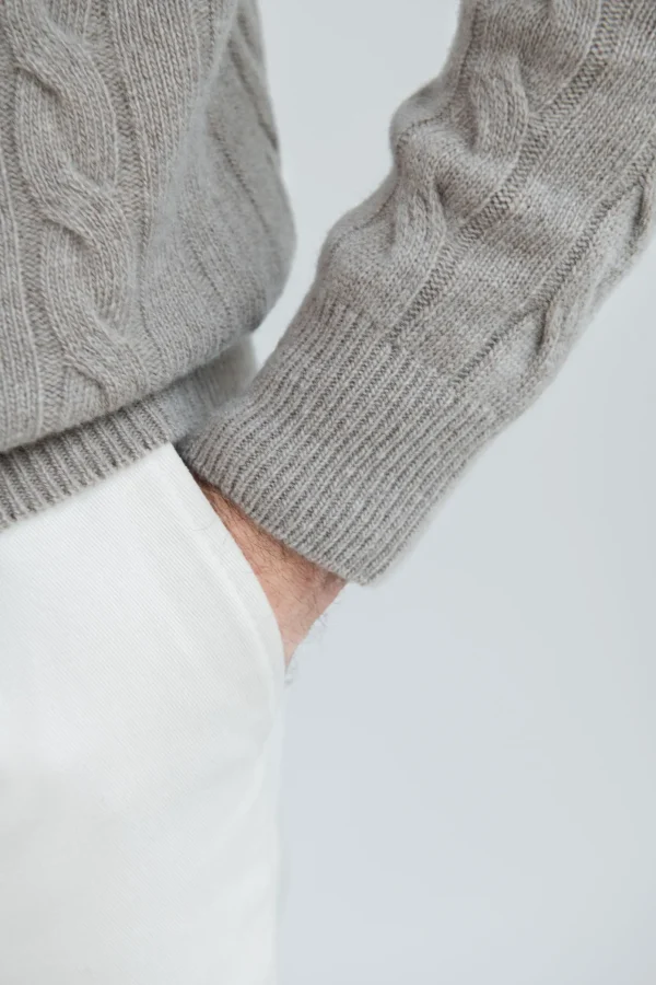 Taupe turtleneck – Made in Italy