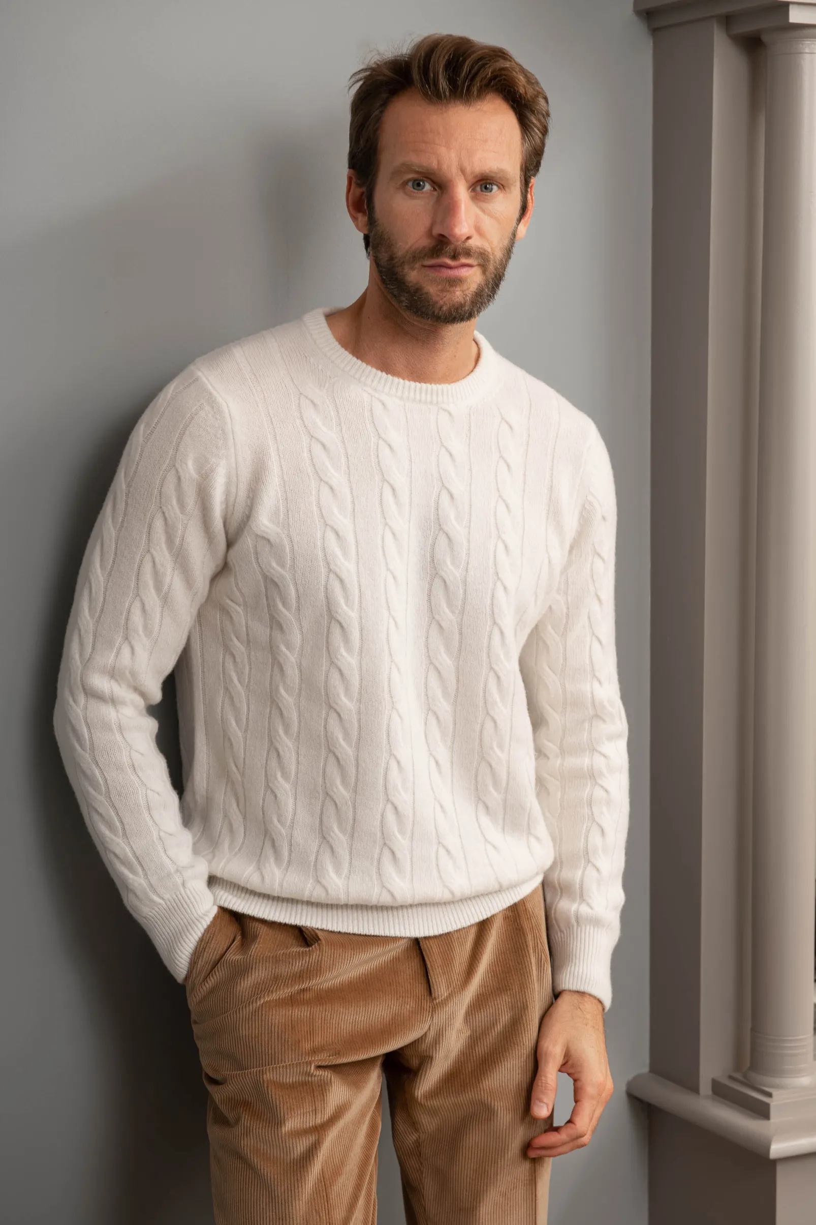 white_cable_knit_sweater__4.webp White cable knit sweater – Made in italy