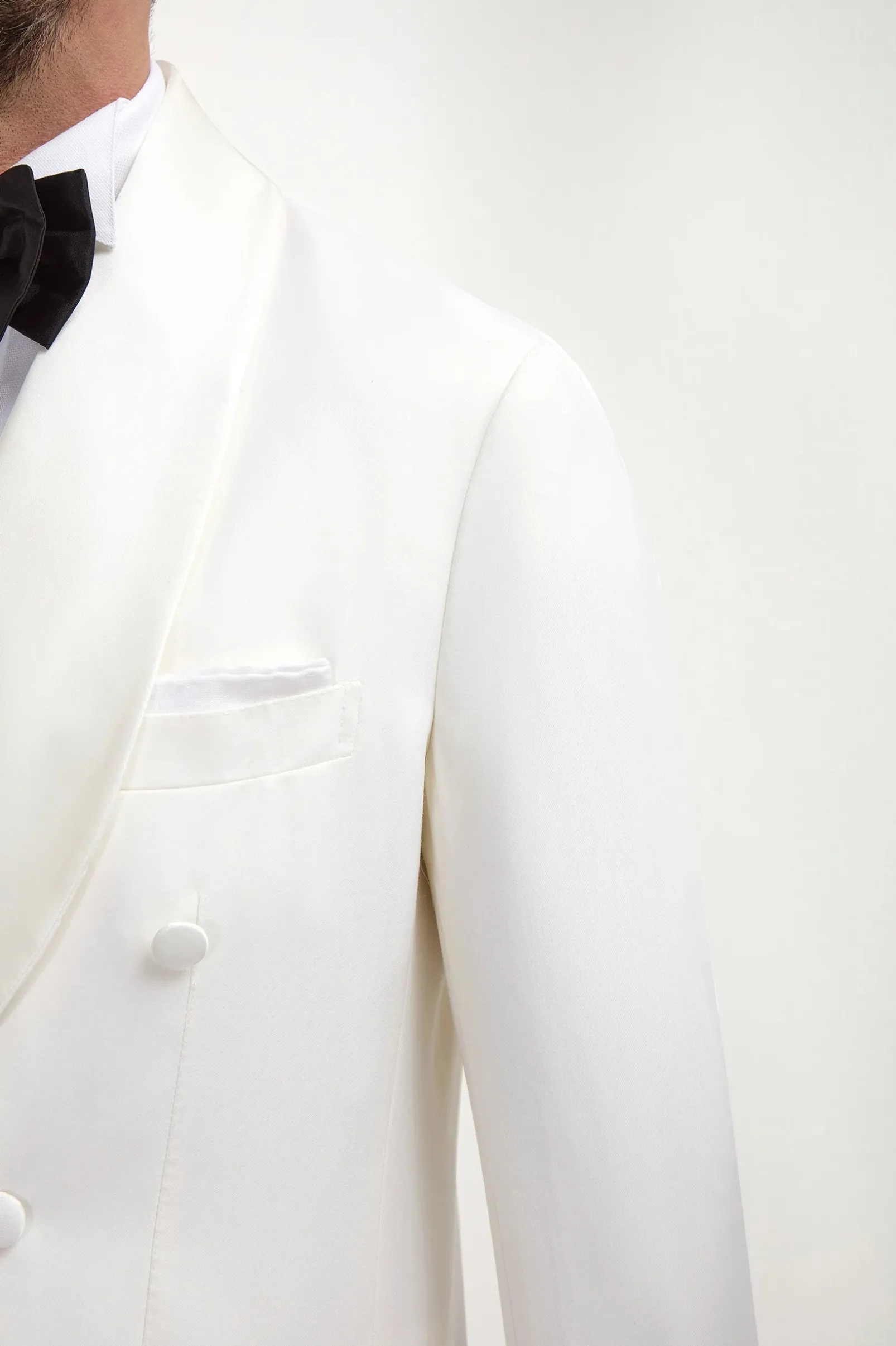 white_double_breasted_tux_1.webp White double breasted tuxedo jacket - Made in Italy