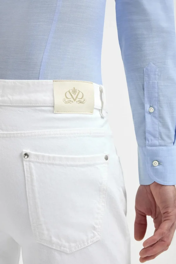 White jeans - Candiani cotton - Made in Italy