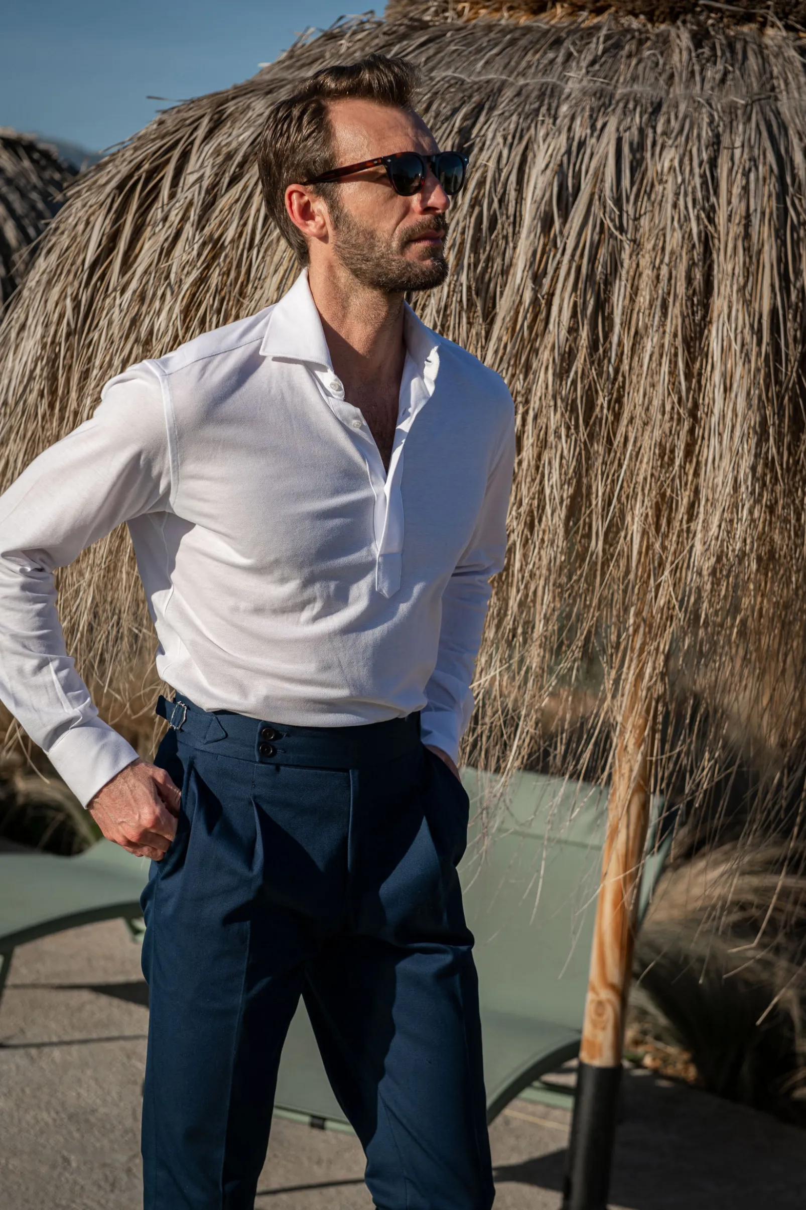 white_jersey_popover_shir_0.webp White jersey popover shirt - Made in Italy