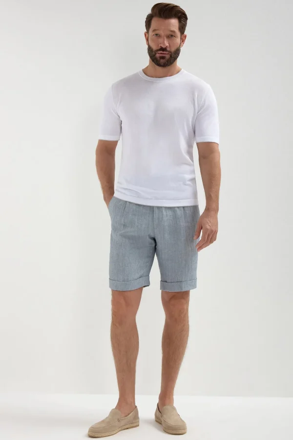 White knitted t-shirt - Made in Italy