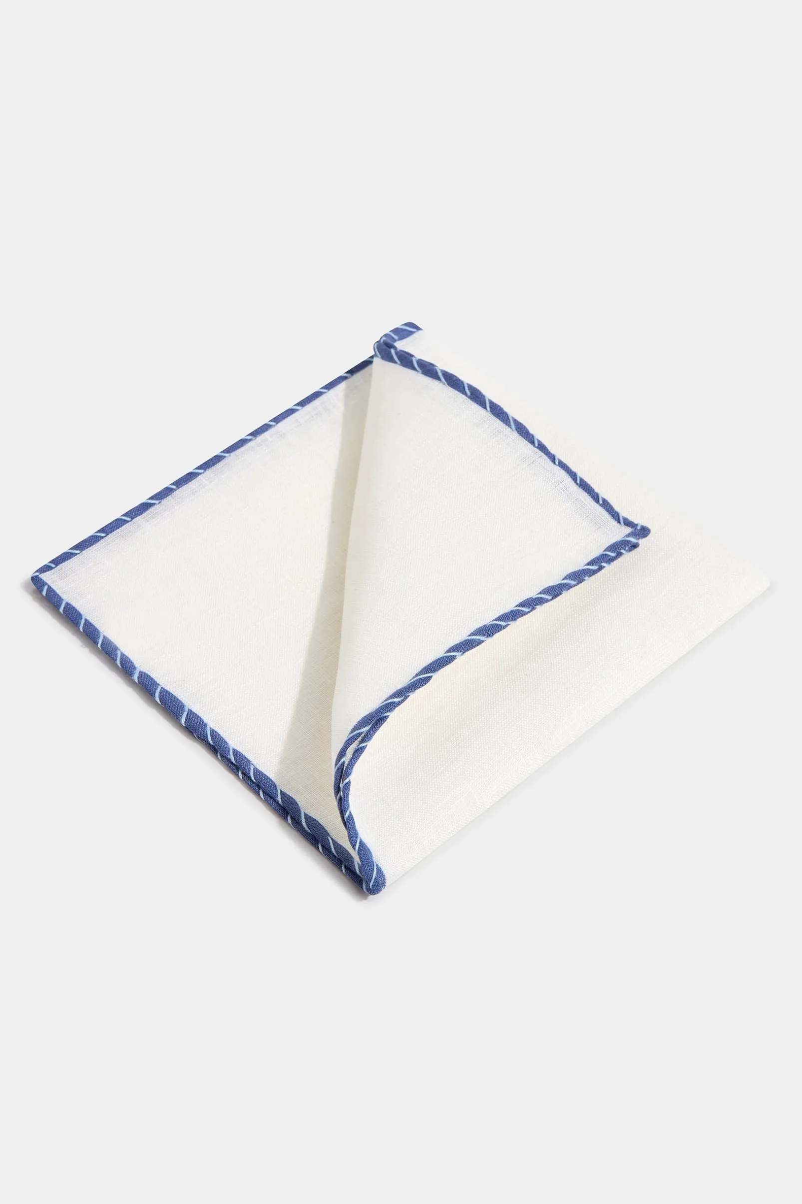 white_linen_pocket_square_0-3.webp White linen pocket square with blue and light blue edges - Made in Italy