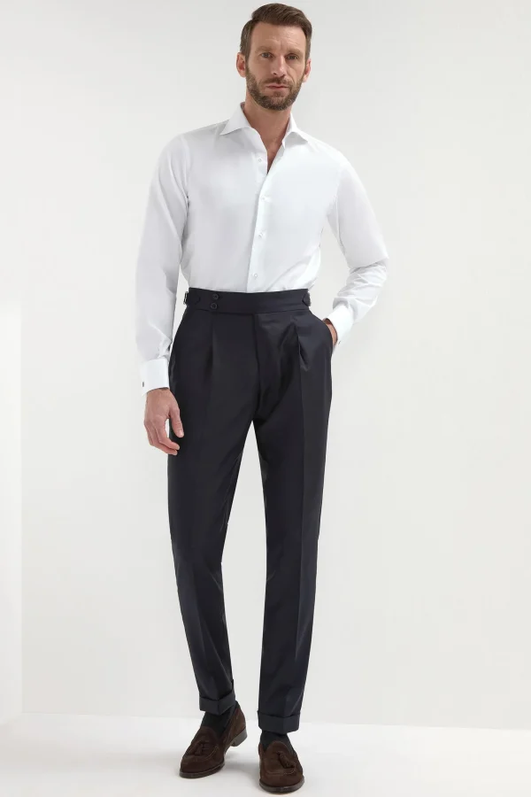 White Shirt with double cuff - Made In Italy