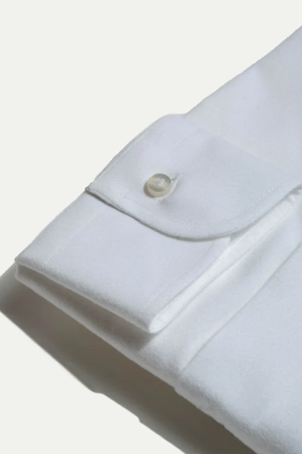 White soft touch button down shirt - Made In Italy