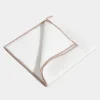 White/Beige linen pocket square - Made in Italy