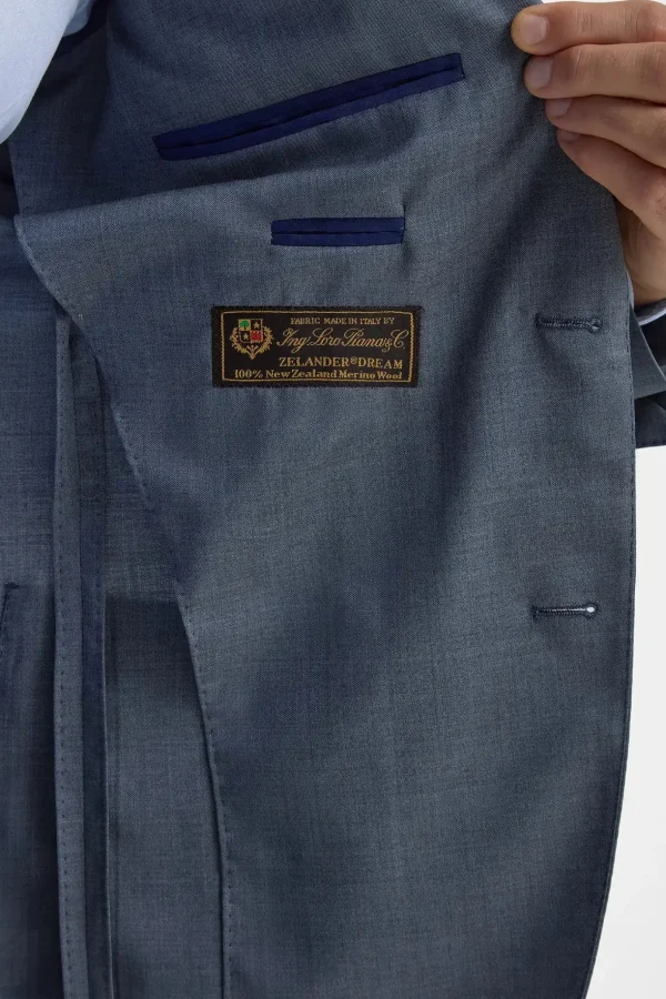 Dusty blue suit - Made in Italy