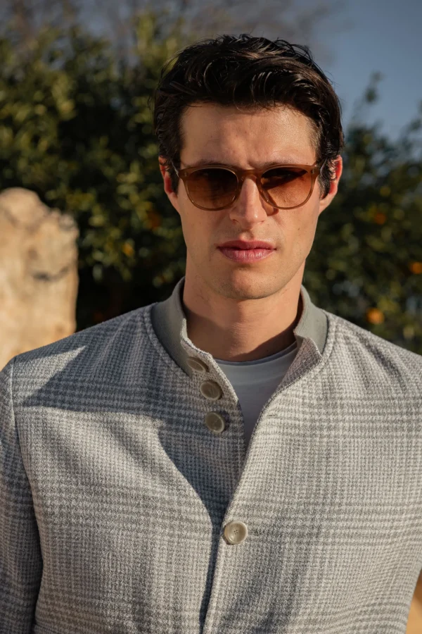 Taupe Capri sunglasses - Made in Italy